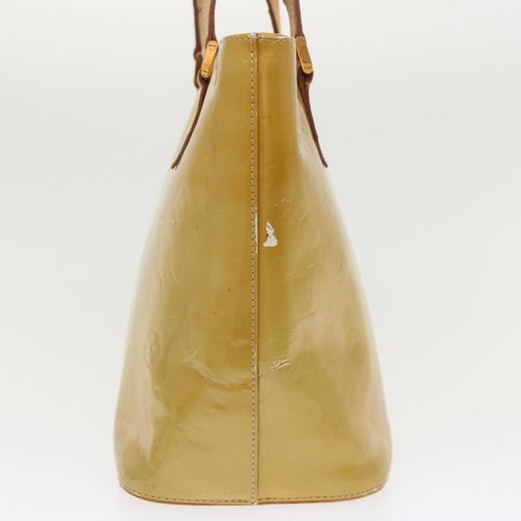 LOUIS VUITTON Monogram Vernis Houston Hand Bag Yellow M91055 LV Auth hk567 - Picture 5 of 16